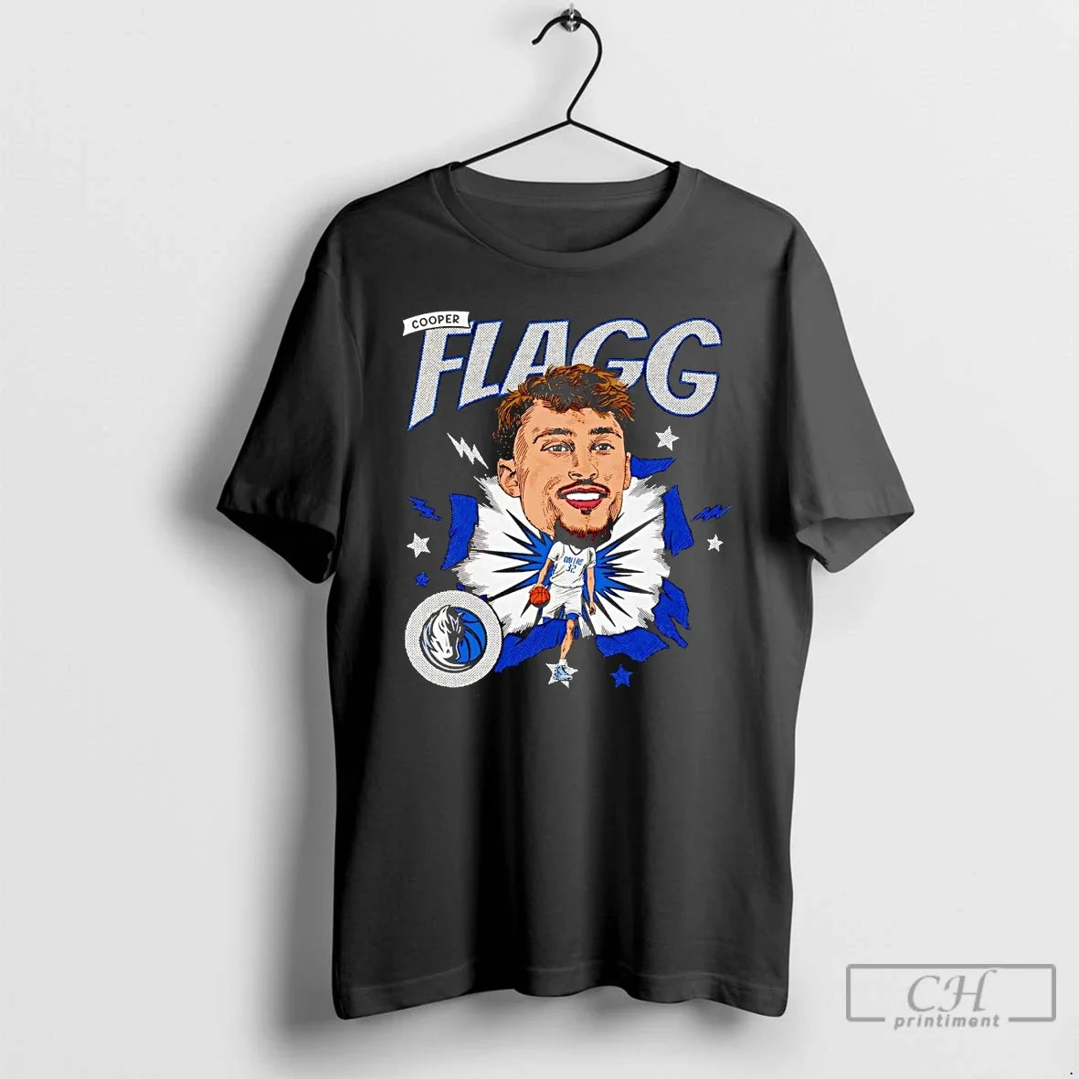 Classic Cooper Flagg Big Head Caricature Mavericks T-Shirts, Hoodie, Sweatshirt - T-Shirt, Sweatshirt, Hoodie