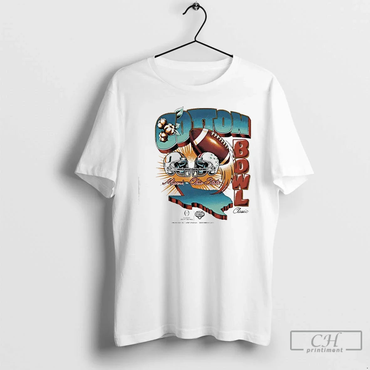 Classic Cotton Bowl Classic 2025 Miami Vs Ohio State Matchup T-Shirts, Hoodie, Sweatshirt - T-Shirt, Sweatshirt, Hoodie