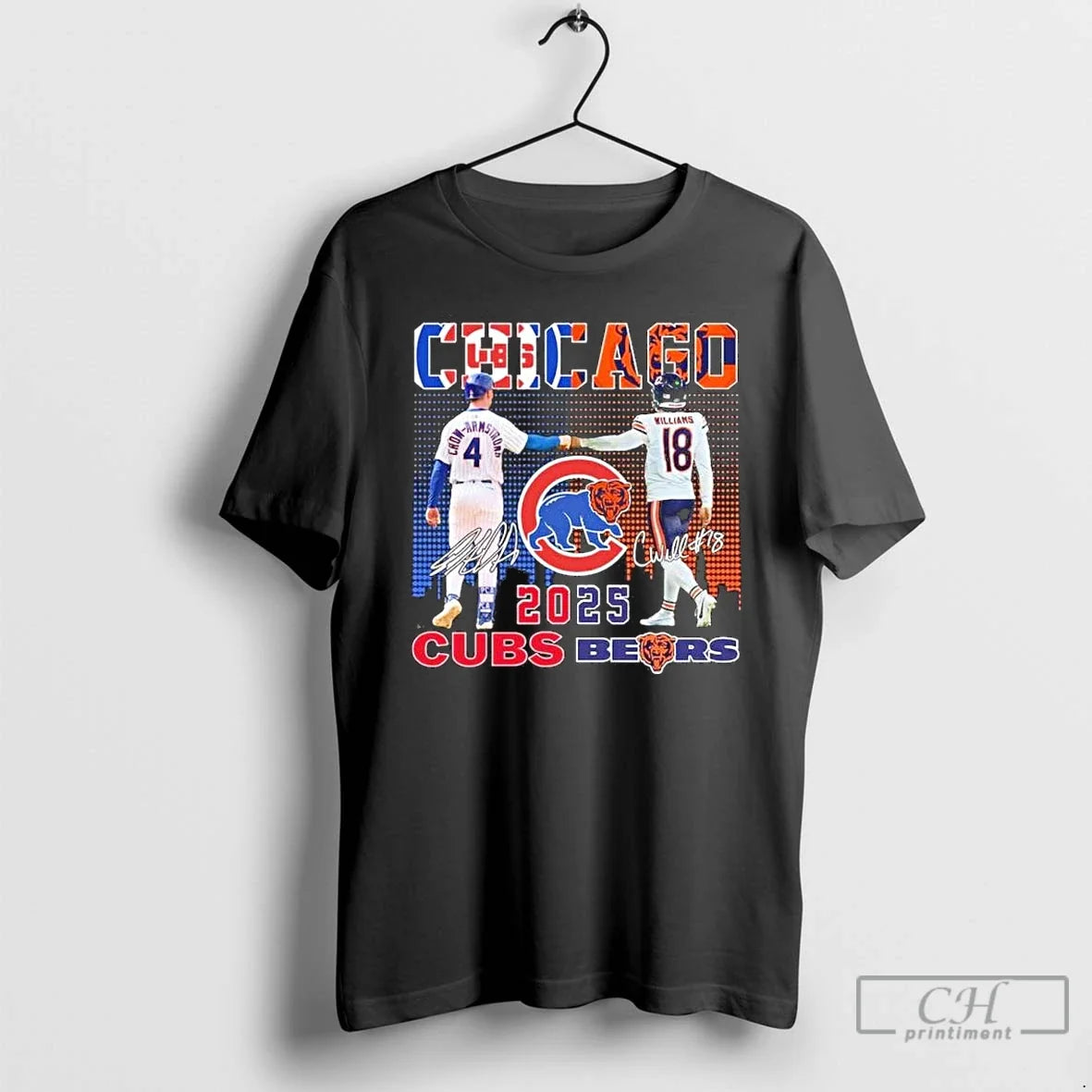 Classic Cubs Pete Crow Armstrong Bears Caleb Williams 2025 T-Shirts, Hoodie, Sweatshirt - T-Shirt, Sweatshirt, Hoodie