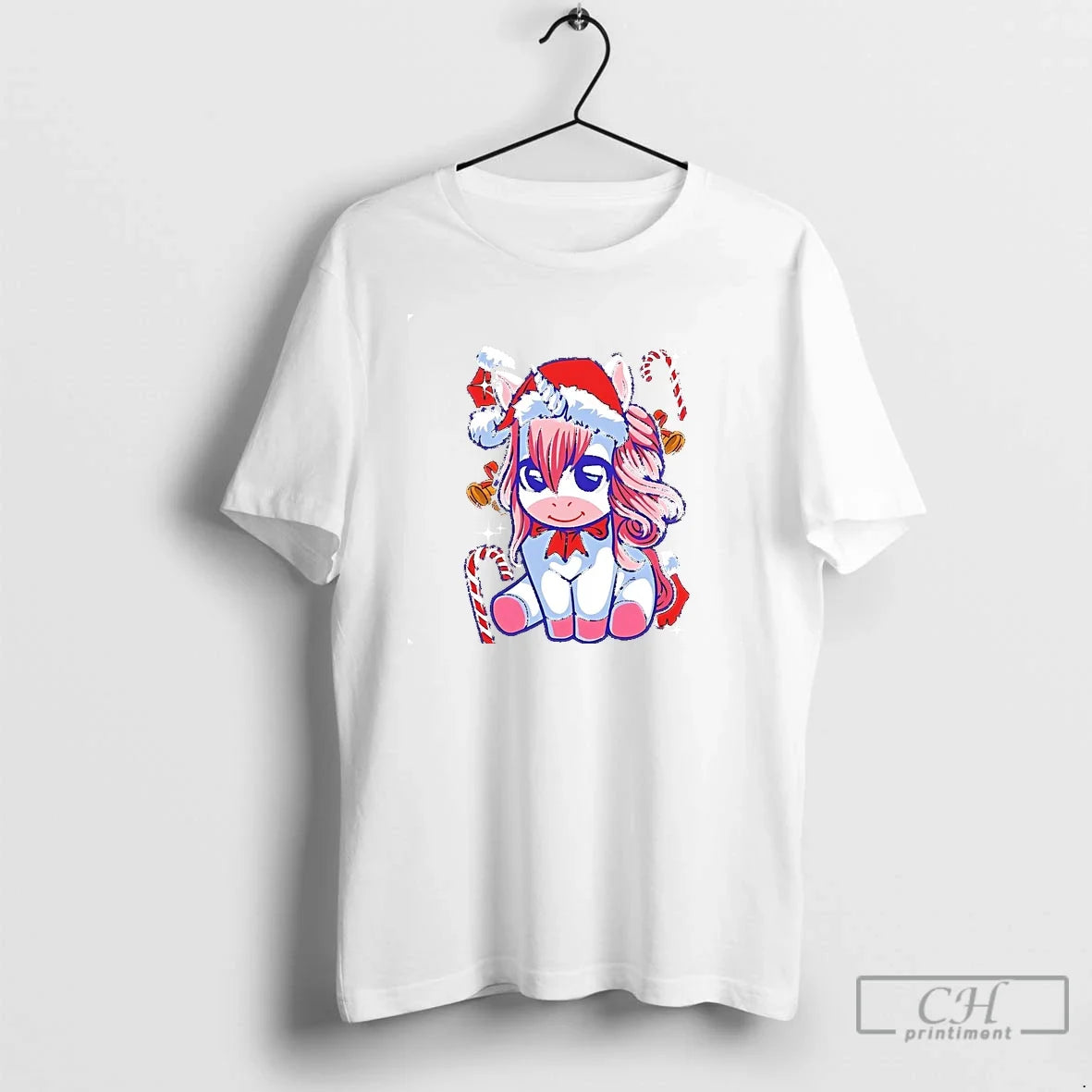 Classic Cute Unicorn Candy Cane T-Shirts, Hoodie, Sweatshirt - T-Shirt, Sweatshirt, Hoodie