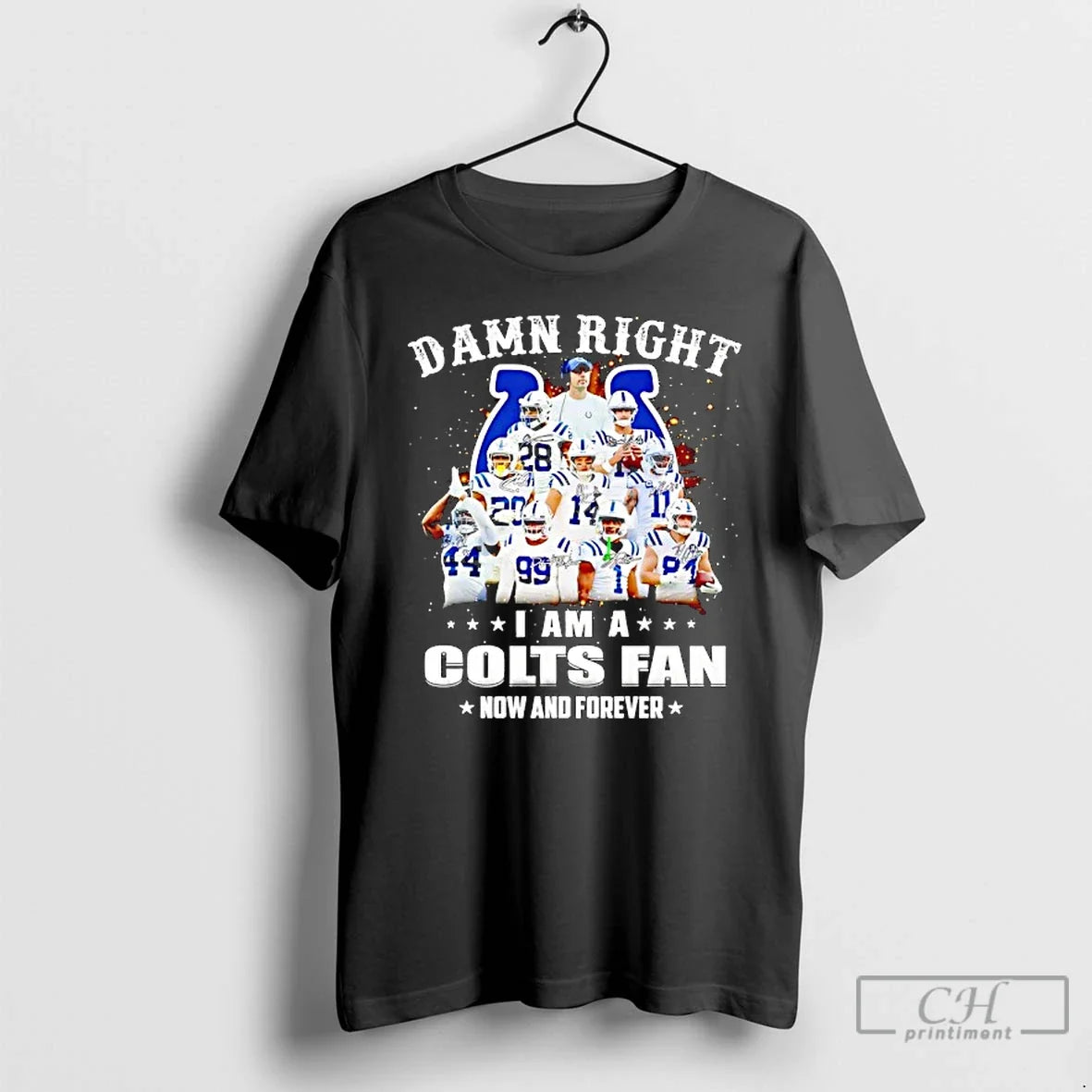 Classic Damn Right I Am Indianapolis Colts Fan Now Forever Signatures T-Shirts, Hoodie, Sweatshirt - T-Shirt, Sweatshirt, Hoodie