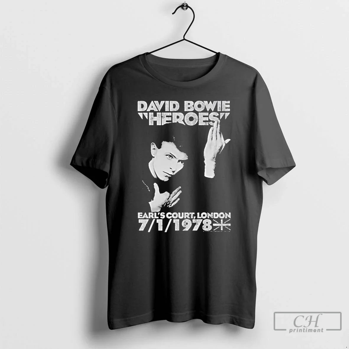 Classic David Bowie Heroes Earls Court 7 1 1978 T-Shirts, Hoodie, Sweatshirt - T-Shirt, Sweatshirt, Hoodie