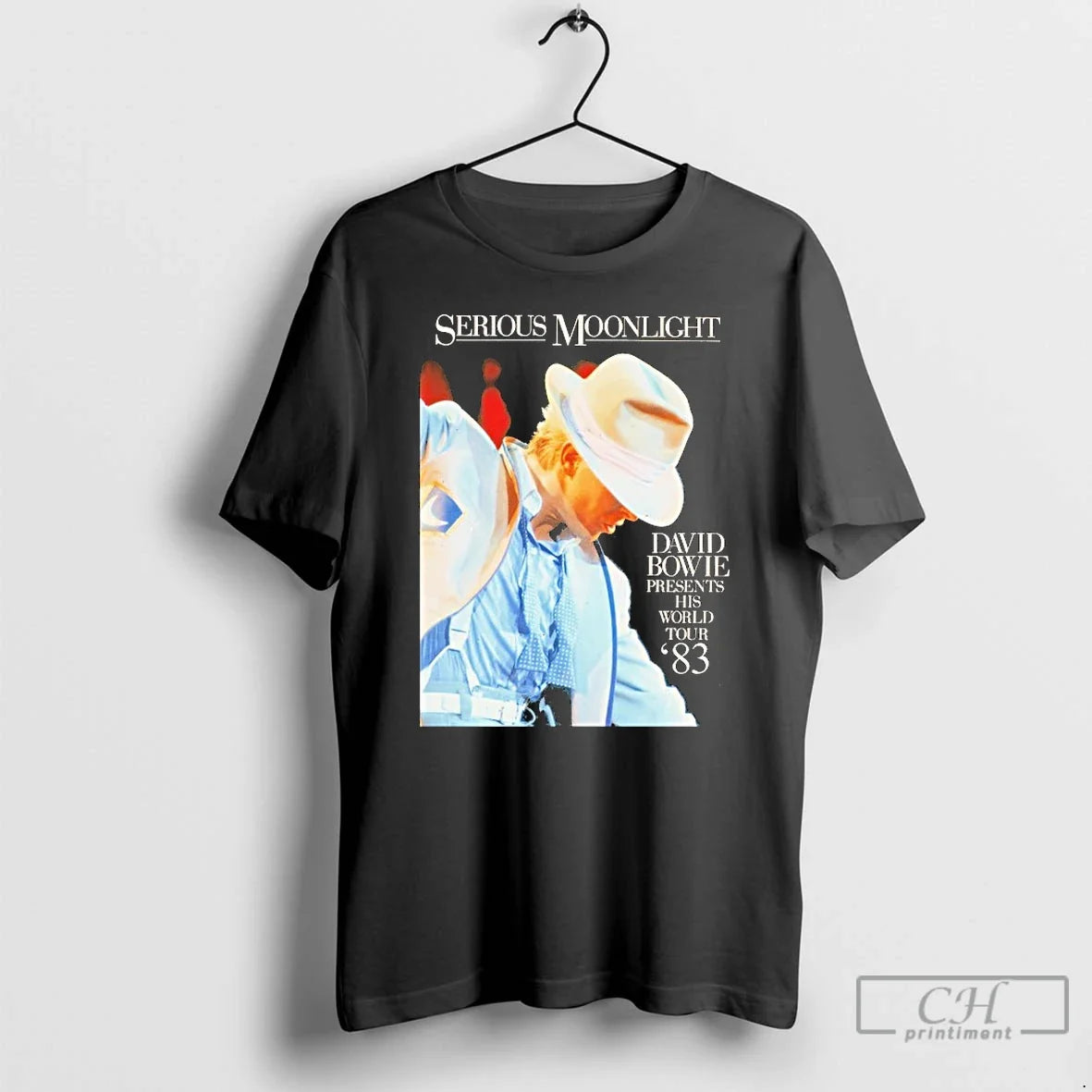Classic David Bowie Serious Moonlight His World Tour 83 T-Shirts, Hoodie, Sweatshirt - T-Shirt, Sweatshirt, Hoodie