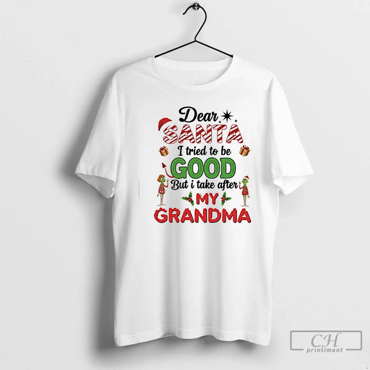 Classic Dear Santa I Tried Be Good But I Take After My Grandma T-Shirts, Hoodie, Sweatshirt - T-Shirt, Sweatshirt, Hoodie