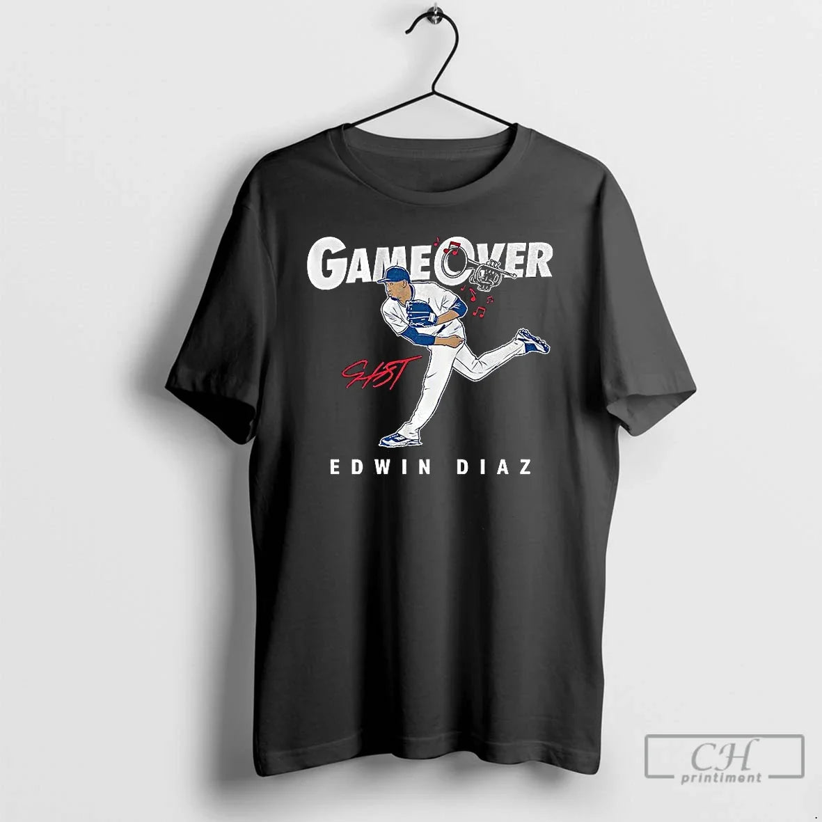 Classic Edwin Diaz Los Angeles Dodgers Baseball Game Over Signature T-Shirts, Hoodie, Sweatshirt - T-Shirt, Sweatshirt, Hoodie