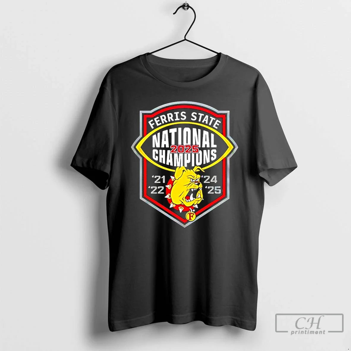 Classic Ferris State Back Back 2025 National Champions 21 22 24 25 T-Shirts, Hoodie, Sweatshirt - T-Shirt, Sweatshirt, Hoodie