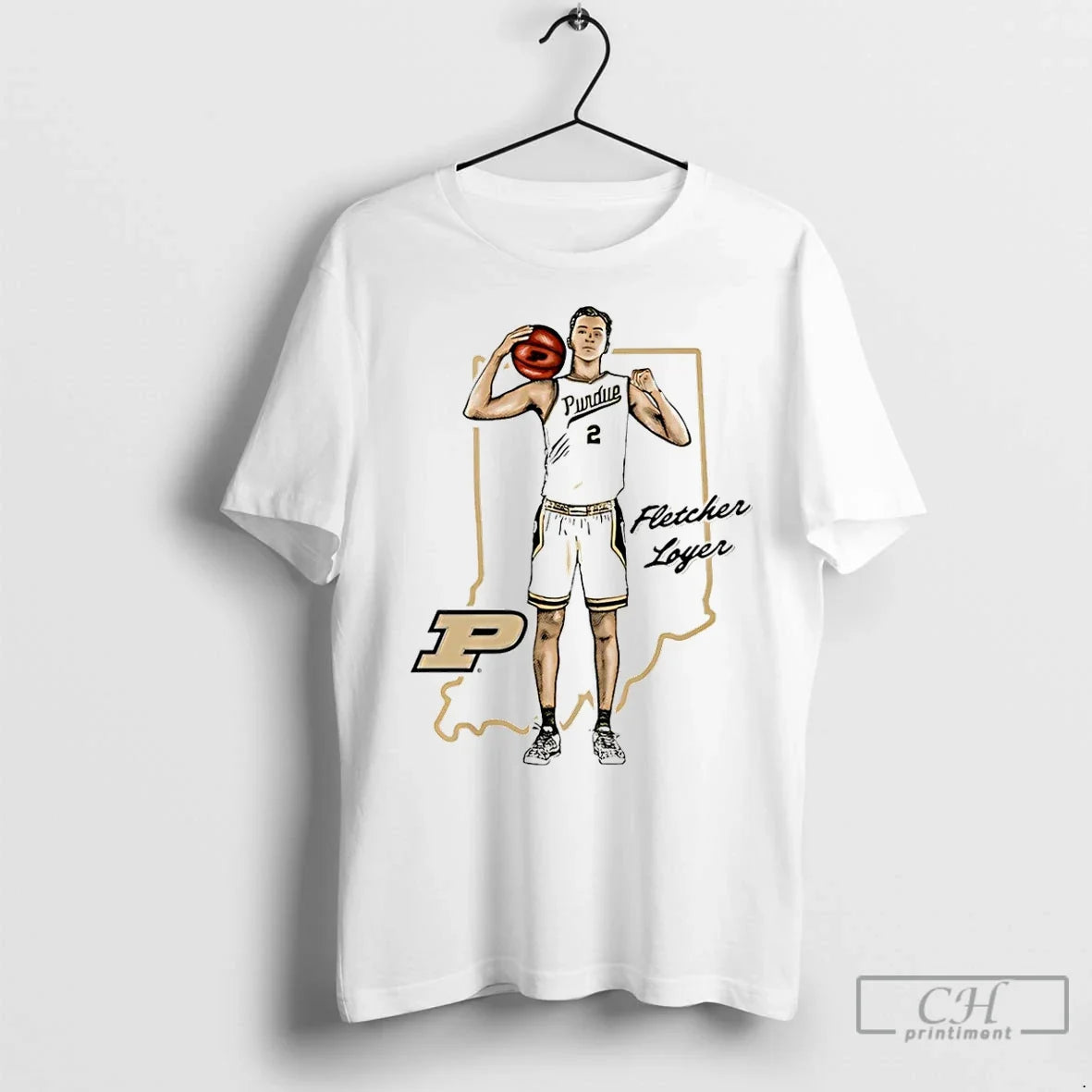 Classic Fletcher Loyer Purdue Boilermakers Illustrated T-Shirts, Hoodie, Sweatshirt - T-Shirt, Sweatshirt, Hoodie