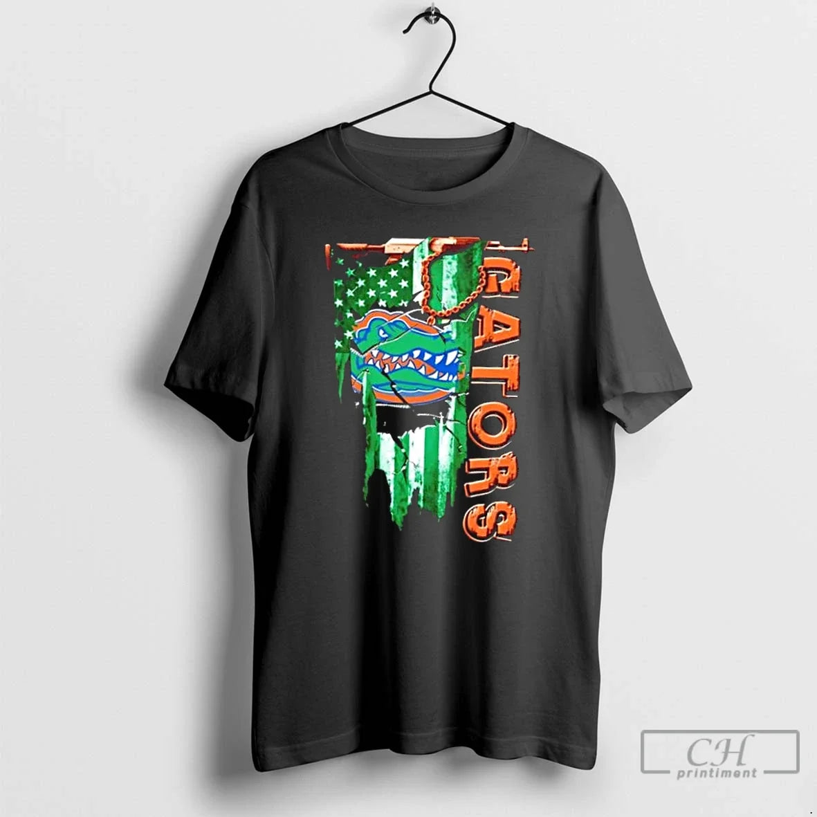 Classic Florida Gators Football Battle Shattered Usa Flag Rip T-Shirts, Hoodie, Sweatshirt - T-Shirt, Sweatshirt, Hoodie