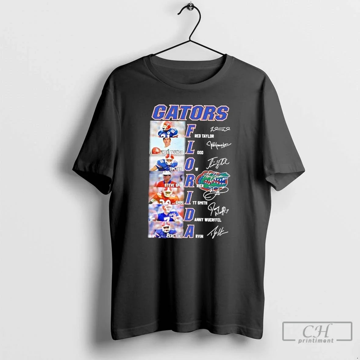 Classic Florida Gators Fred Taylor Youngblood Tebow Spurrier Emmitt Danny Harvin Names Signatures T-Shirts, Hoodie, Sweatshirt - T-Shirt, Sweatshirt, Hoodie