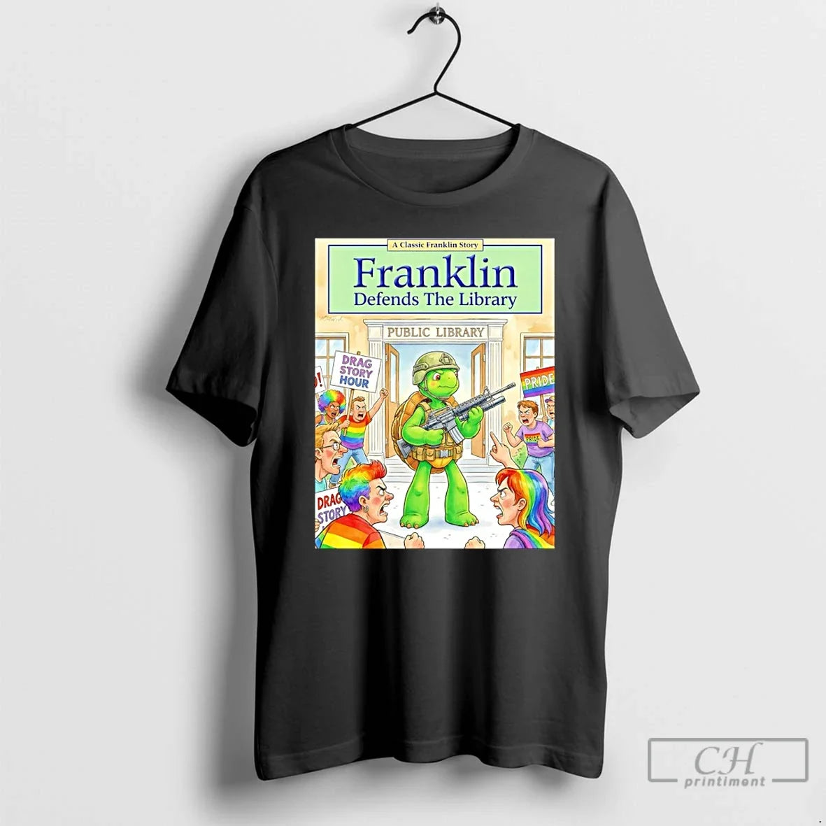 Classic Franklin Defends Library T-Shirts, Hoodie, Sweatshirt - T-Shirt, Sweatshirt, Hoodie