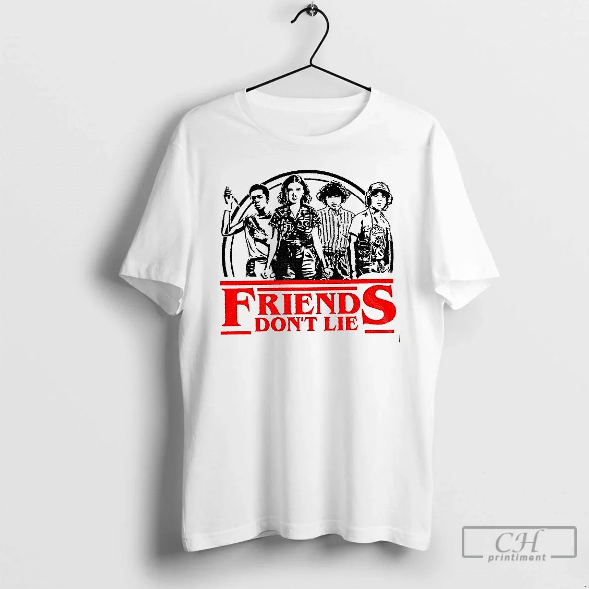 Classic Friends Dont Lie Retro Stranger Quote T-Shirts, Hoodie, Sweatshirt - T-Shirt, Sweatshirt, Hoodie