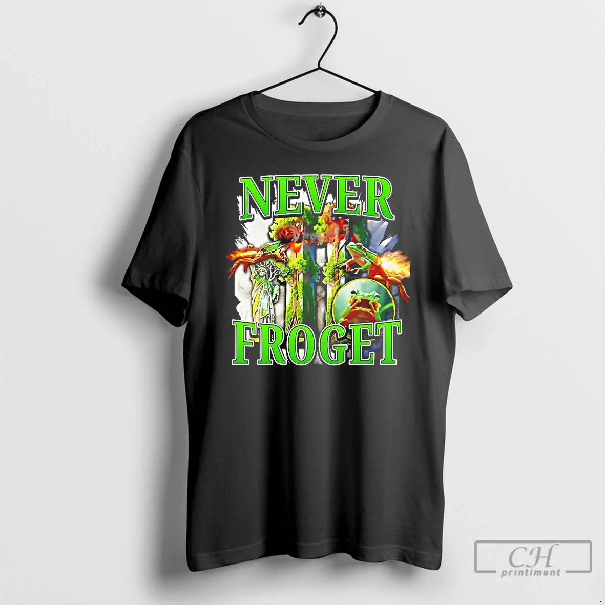 Classic Frog Statue Liberty Never Froget T-Shirts, Hoodie, Sweatshirt - T-Shirt, Sweatshirt, Hoodie