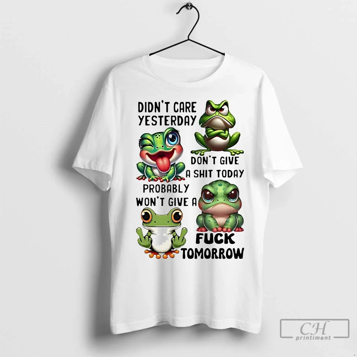 Classic Frog Didnt Care Yesterday Dont Give Shit Today Fuck Tomorrow T-Shirts, Hoodie, Sweatshirt - T-Shirt, Sweatshirt, Hoodie