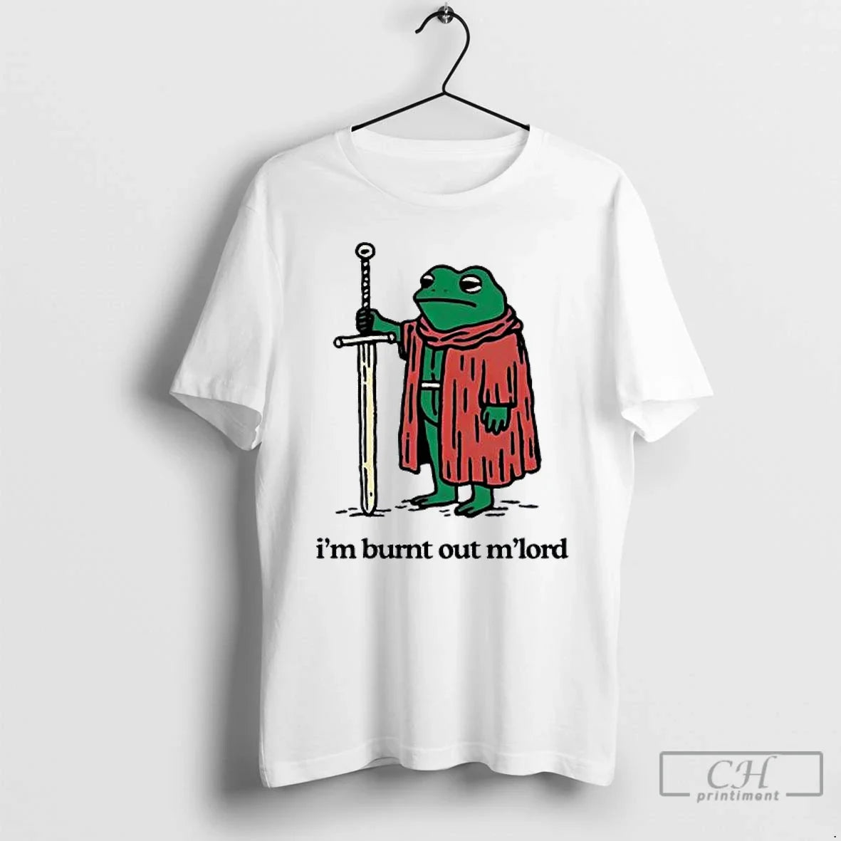 Classic Frog Holding Sword Im Burnt Out Mlord T-Shirts, Hoodie, Sweatshirt - T-Shirt, Sweatshirt, Hoodie