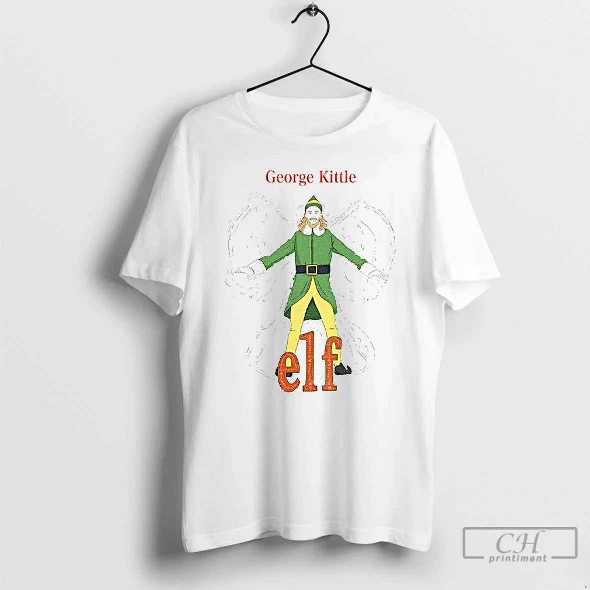 Classic George Kittle Buddy Elf Merry T-Shirts, Hoodie, Sweatshirt - T-Shirt, Sweatshirt, Hoodie
