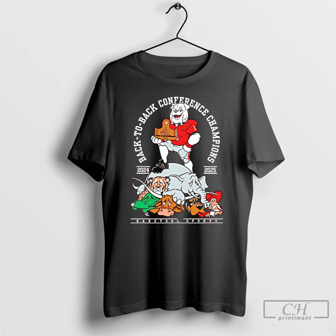 Classic Georgia Bulldogs Back Back Conference Champions 2025 T-Shirts, Hoodie, Sweatshirt - T-Shirt, Sweatshirt, Hoodie
