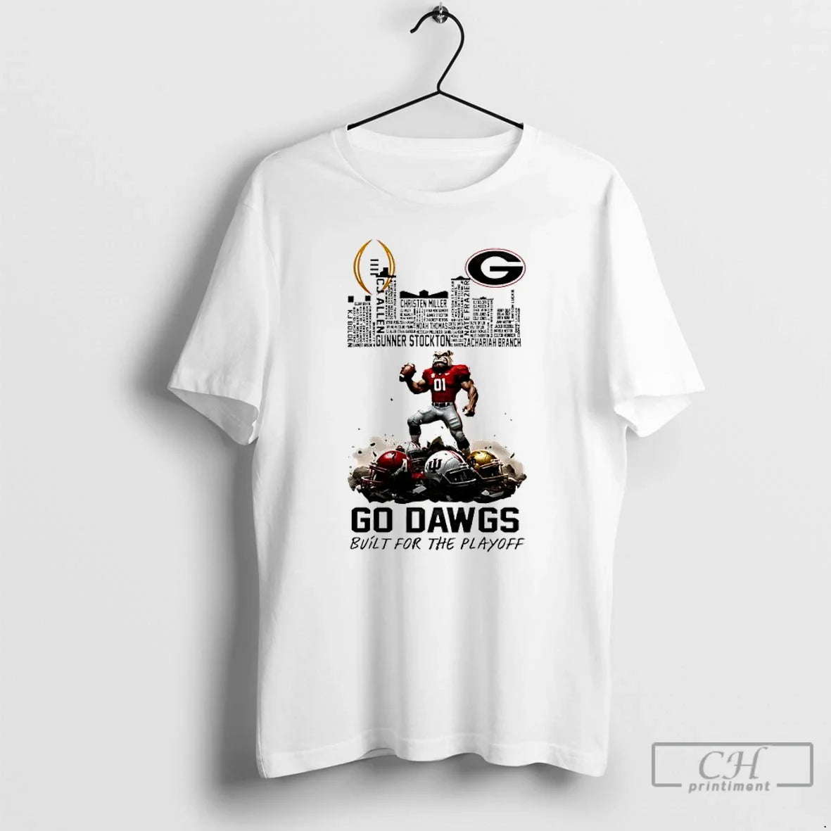 Classic Georgia Bulldogs Bulit Playoff 2025 2026 Cfp Mascot Skyline T-Shirts, Hoodie, Sweatshirt - T-Shirt, Sweatshirt, Hoodie