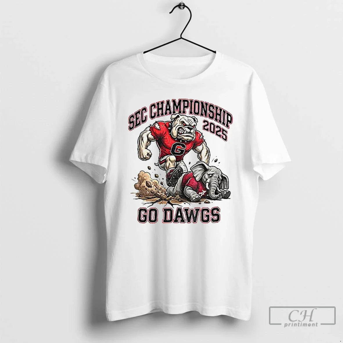 Classic Georgia Bulldogs Sec Championship 2025 Go Dawgs Bulldog Mascot Vs Elephant Rivalry Football T-Shirts, Hoodie, Sweatshirt - T-Shirt, Sweatshirt, Hoodie