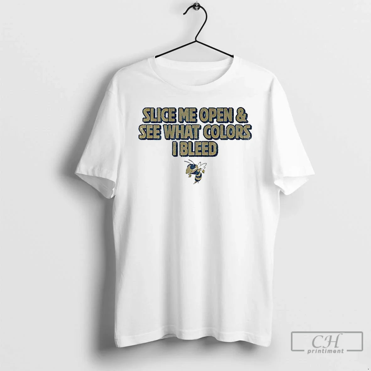 Classic Georgia Tech Yellow Jackets Slice Me Open See What Colors I Bleed T-Shirts, Hoodie, Sweatshirt - T-Shirt, Sweatshirt, Hoodie