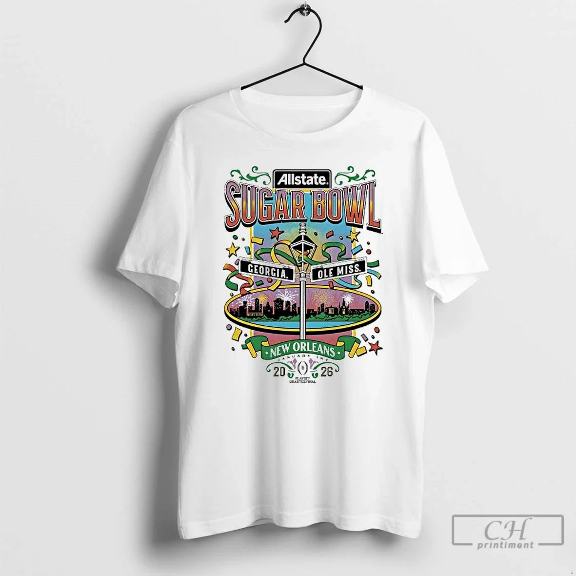 Classic Georgia Vs Ole Miss 2026 Allstate Sugar Bowl Nola T-Shirts, Hoodie, Sweatshirt - T-Shirt, Sweatshirt, Hoodie
