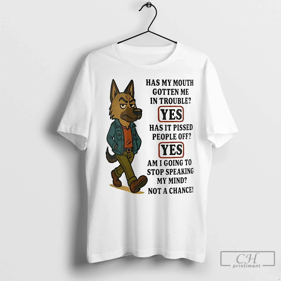 Classic German Shepherd Has My Mouth Gotten Me Trouble Pissed People Off T-Shirts, Hoodie, Sweatshirt - T-Shirt, Sweatshirt, Hoodie
