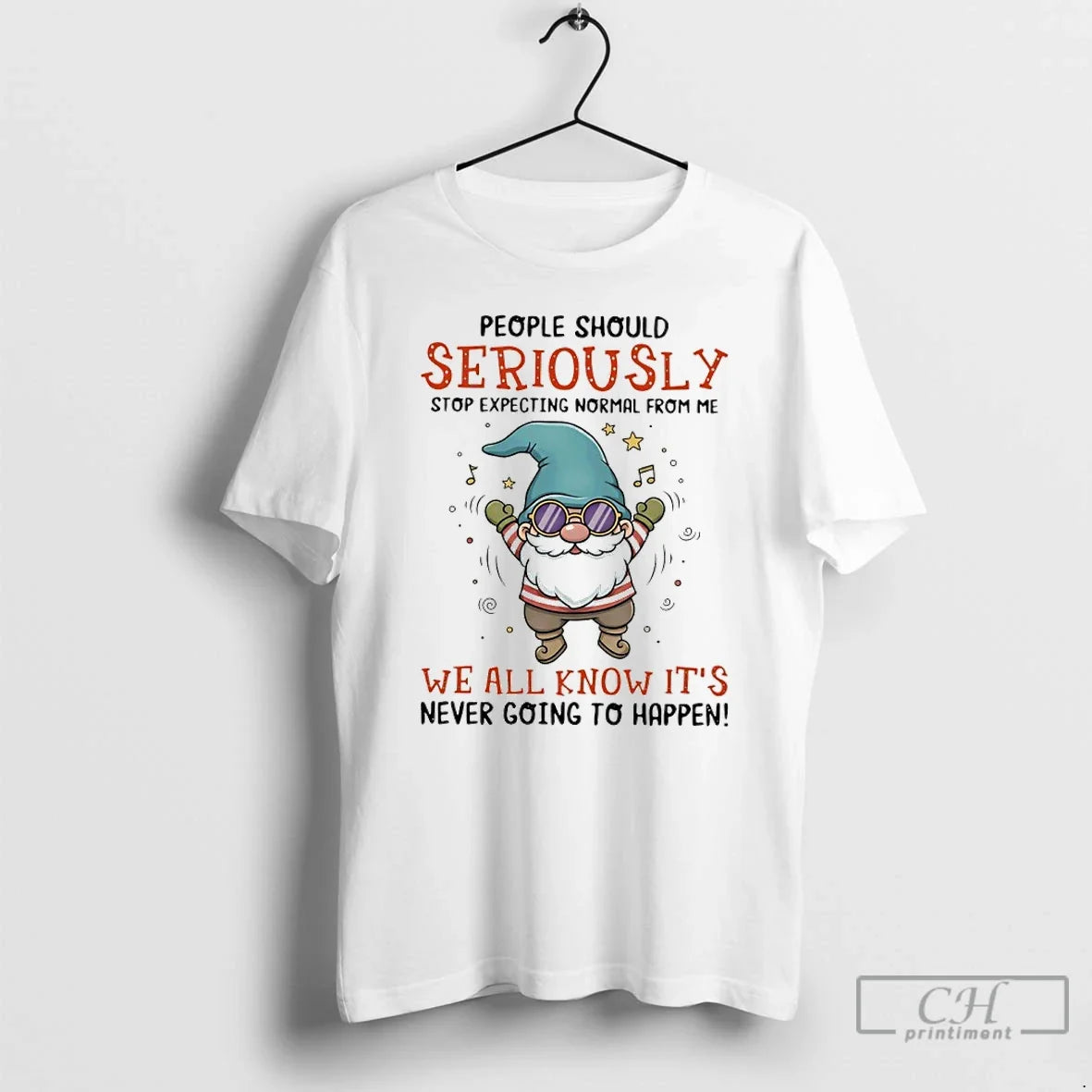 Classic Gnome People Should Seriously Stop Expecting Normal Me We All Know Never T-Shirts, Hoodie, Sweatshirt - T-Shirt, Sweatshirt, Hoodie