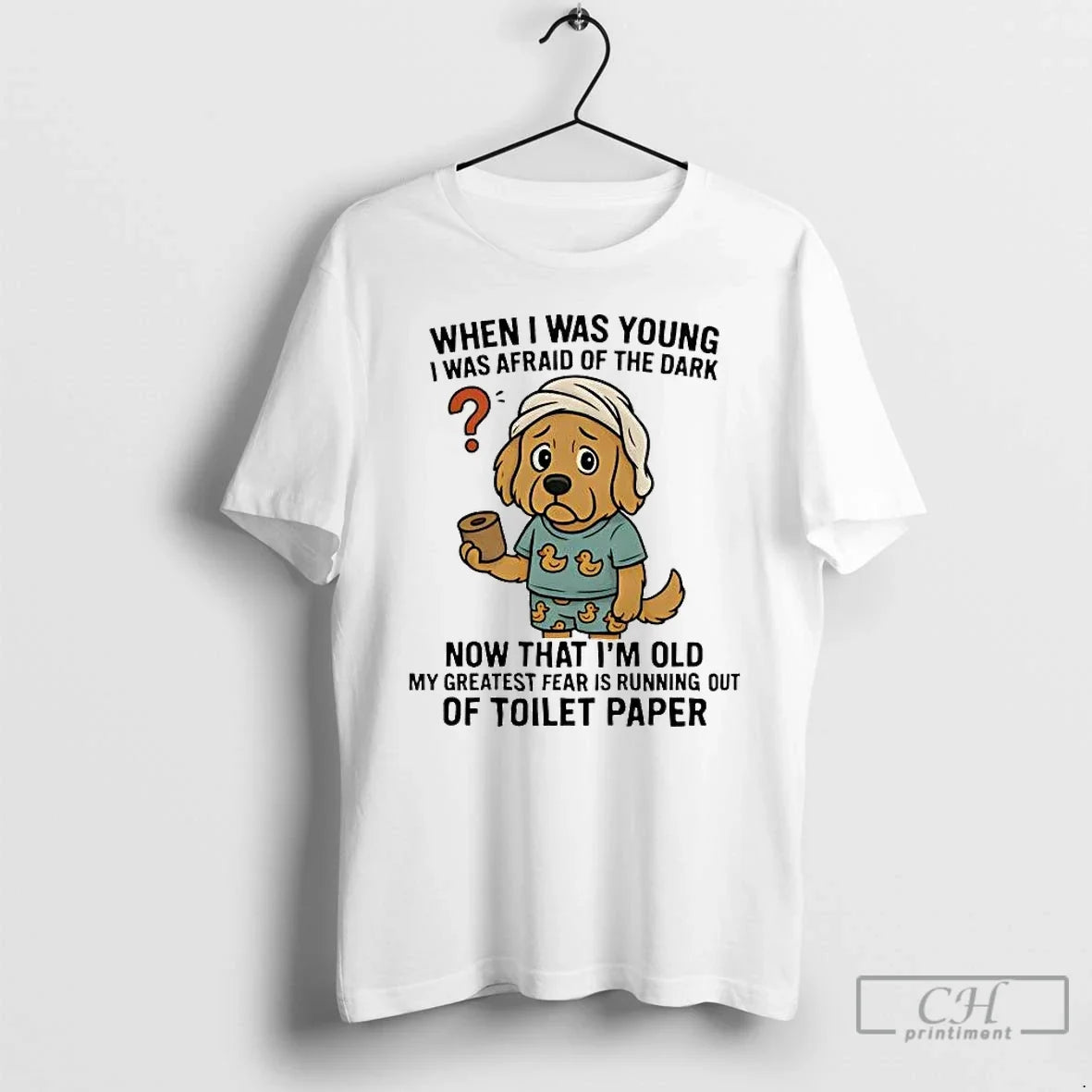Classic Golden Retriever I Was Young I Afraid Dark Im Old Running Out Toilet Paper T-Shirts, Hoodie, Sweatshirt - T-Shirt, Sweatshirt, Hoodie