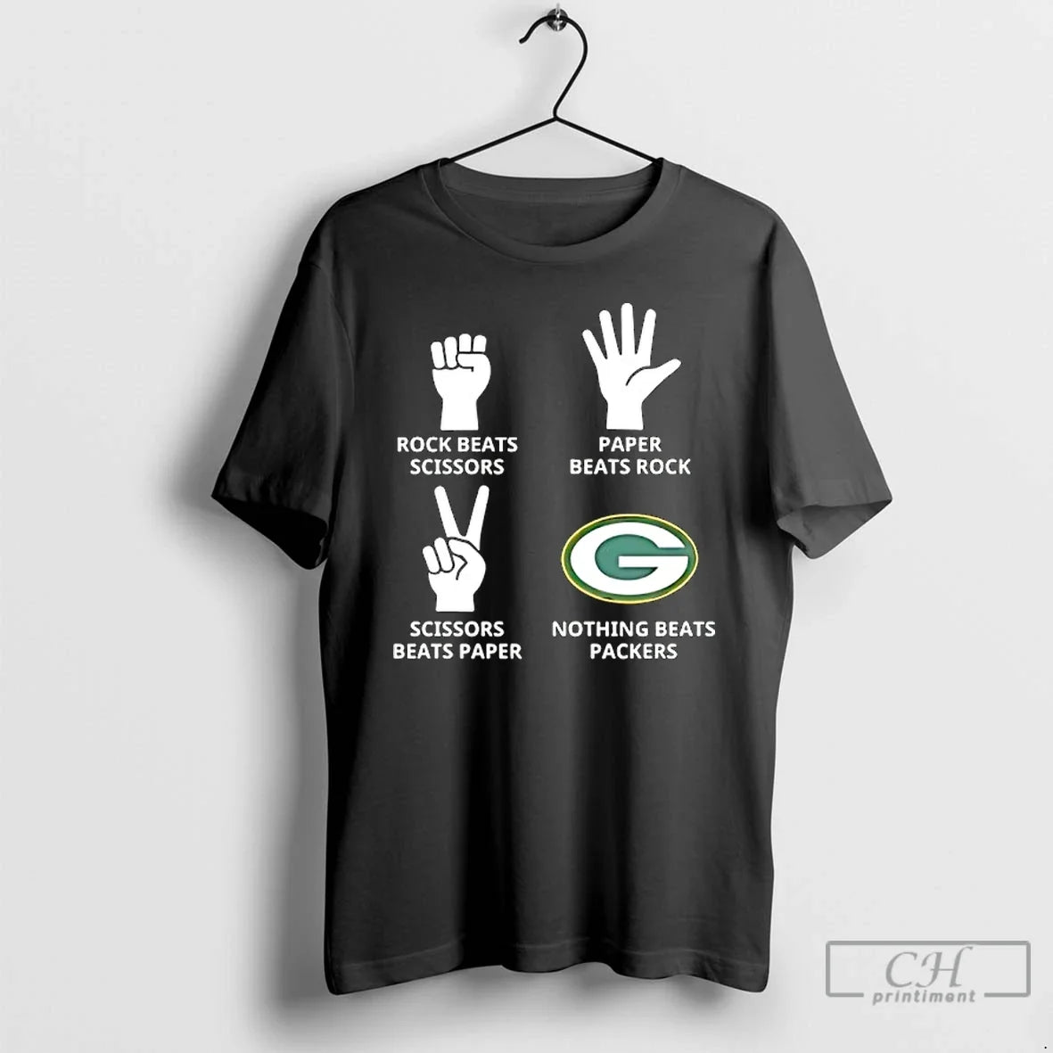 Classic Green Bay Packers Nothing Beats Rock Beats Scissors Paper Beats Rock Scissors Beats Paper T-Shirts, Hoodie, Sweatshirt - T-Shirt, Sweatshirt, Hoodie