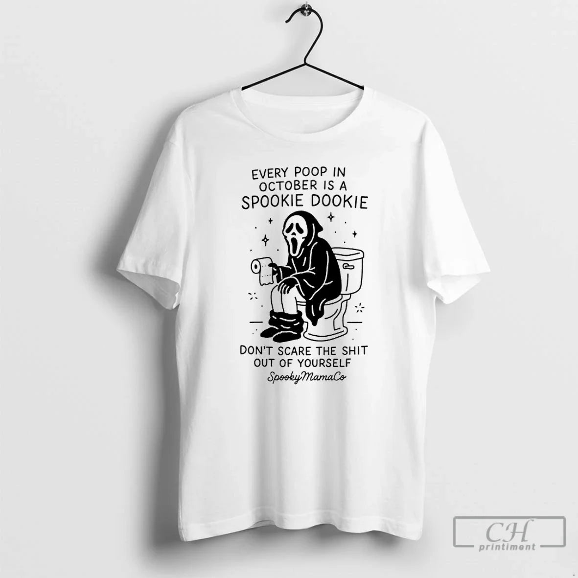 Classic Grim Reaper Toilet Every Poop October Is Spookie Dookie Dont Scare T-Shirts, Hoodie, Sweatshirt - T-Shirt, Sweatshirt, Hoodie