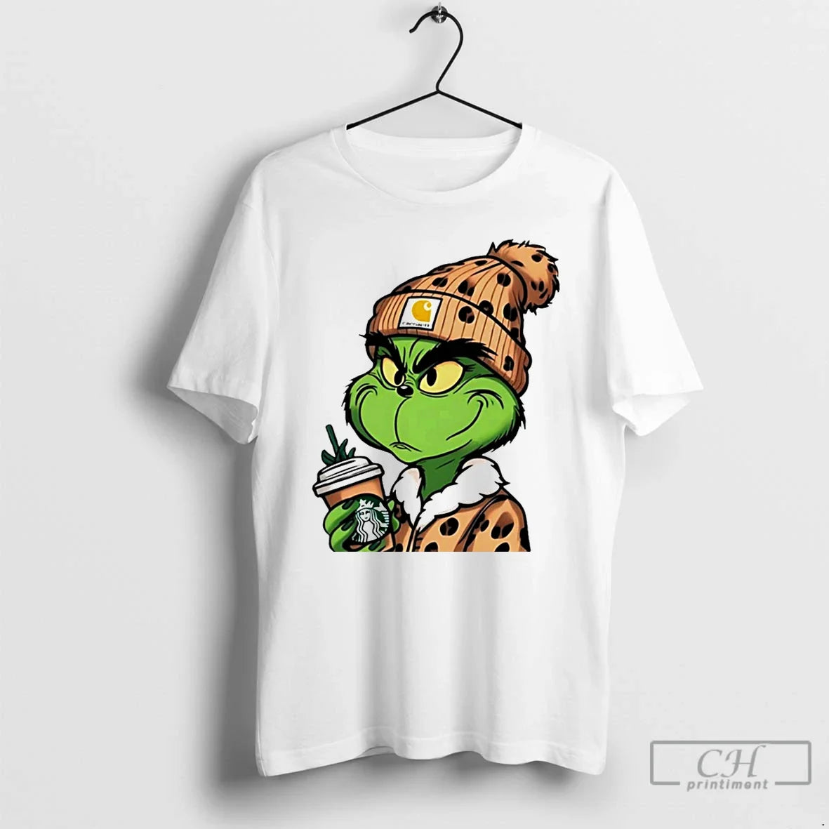 Classic Grinch Boujee Leopard White T-Shirts, Hoodie, Sweatshirt - T-Shirt, Sweatshirt, Hoodie