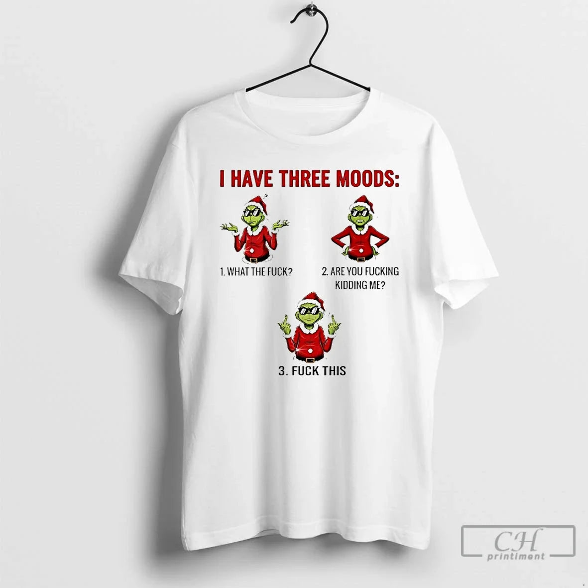 Classic Grinch I Have Three Moods 2025 T-Shirts, Hoodie, Sweatshirt - T-Shirt, Sweatshirt, Hoodie