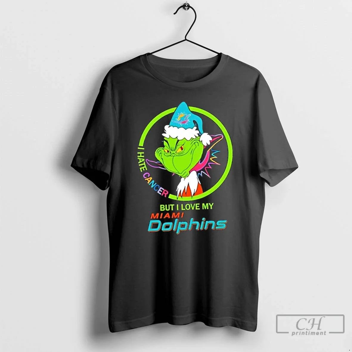 Classic Grinch I Hate Cancer But I Love My Miami Dolphins Football T-Shirts, Hoodie, Sweatshirt - T-Shirt, Sweatshirt, Hoodie