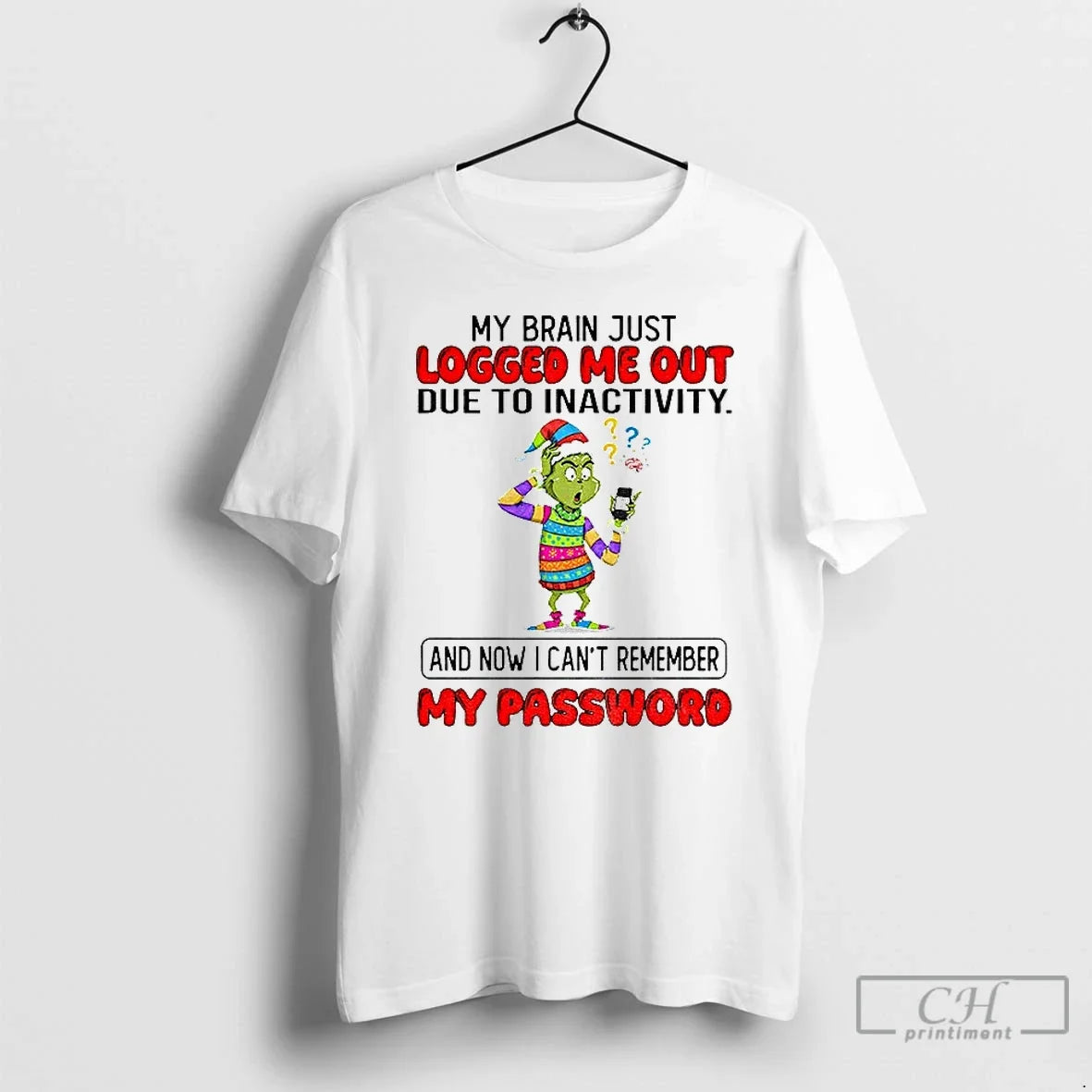 Classic Grinch Santa My Brain Just Logged Me Out Due Inactivity Now T-Shirts, Hoodie, Sweatshirt - T-Shirt, Sweatshirt, Hoodie
