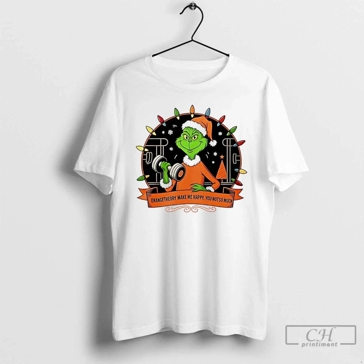 Classic Grinch Santa Orange Theory Make Me Happy You Not So Much Lights T-Shirts, Hoodie, Sweatshirt - T-Shirt, Sweatshirt, Hoodie