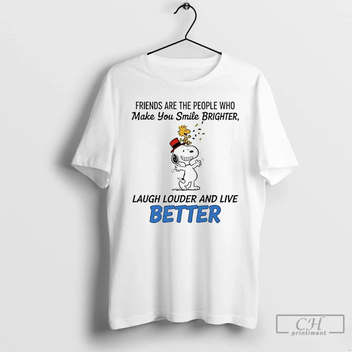 Classic Grinch Woodstock Friends Are People Who Make You Smile Brighter Laugh Louder T-Shirts, Hoodie, Sweatshirt - T-Shirt, Sweatshirt, Hoodie