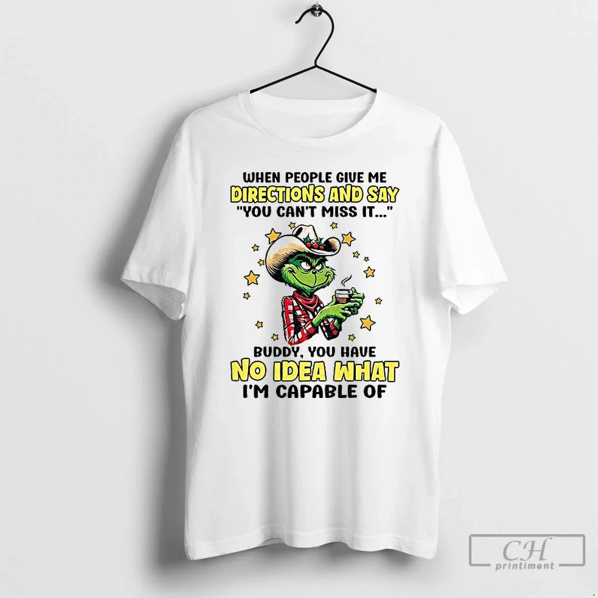 Classic Grinch Cowboy When People Give Me Directions Say You Cant Miss T-Shirts, Hoodie, Sweatshirt - T-Shirt, Sweatshirt, Hoodie