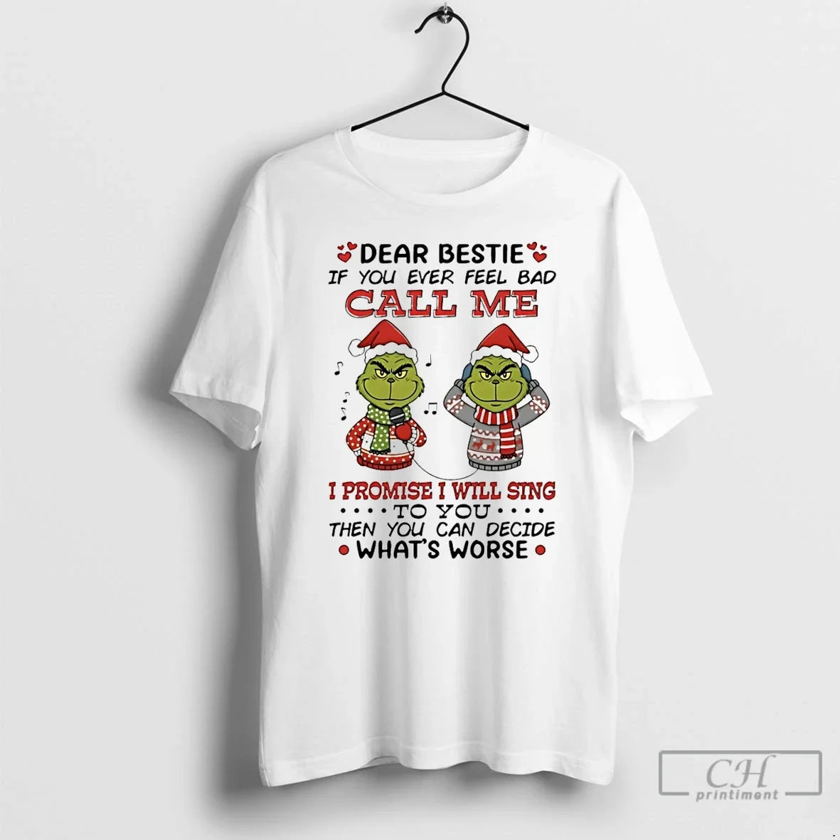 Classic Grinch Dear Bestie If You Ever Feel Bad Call Me I Promise I Will T-Shirts, Hoodie, Sweatshirt - T-Shirt, Sweatshirt, Hoodie