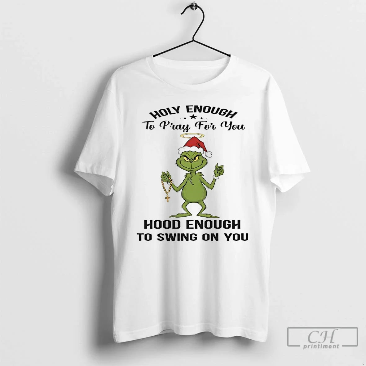 Classic Grinch Holly Enough Pray You Hood Enough Swing You T-Shirts, Hoodie, Sweatshirt - T-Shirt, Sweatshirt, Hoodie