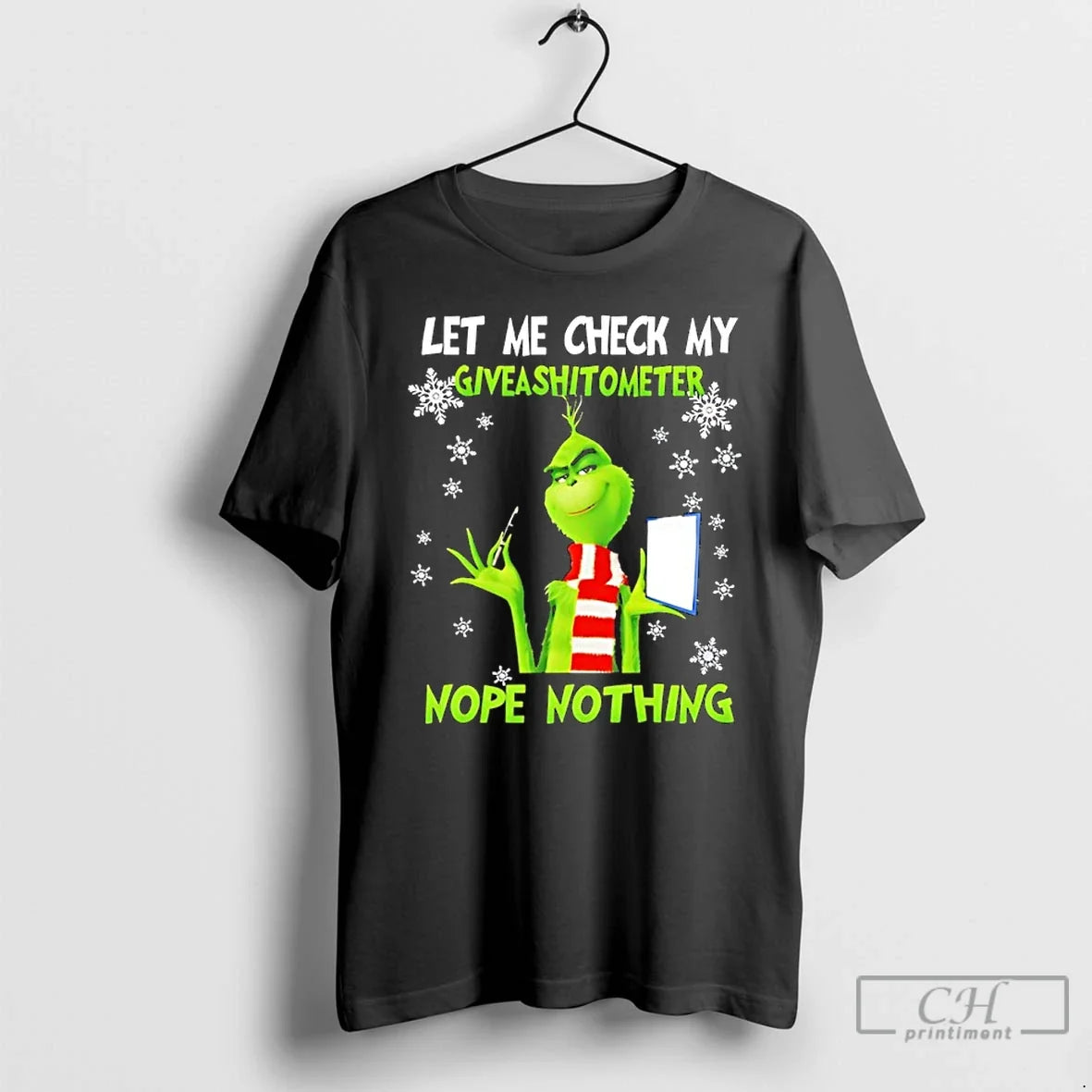 Classic Grinch Let Me Check My Giveashitometer Nope Nothing T-Shirts, Hoodie, Sweatshirt - T-Shirt, Sweatshirt, Hoodie