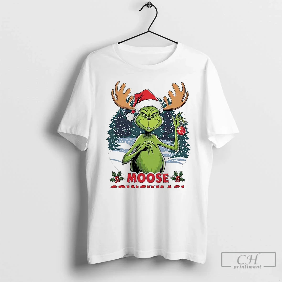 Classic Grinch Moose Grinchmas White T-Shirts, Hoodie, Sweatshirt - T-Shirt, Sweatshirt, Hoodie