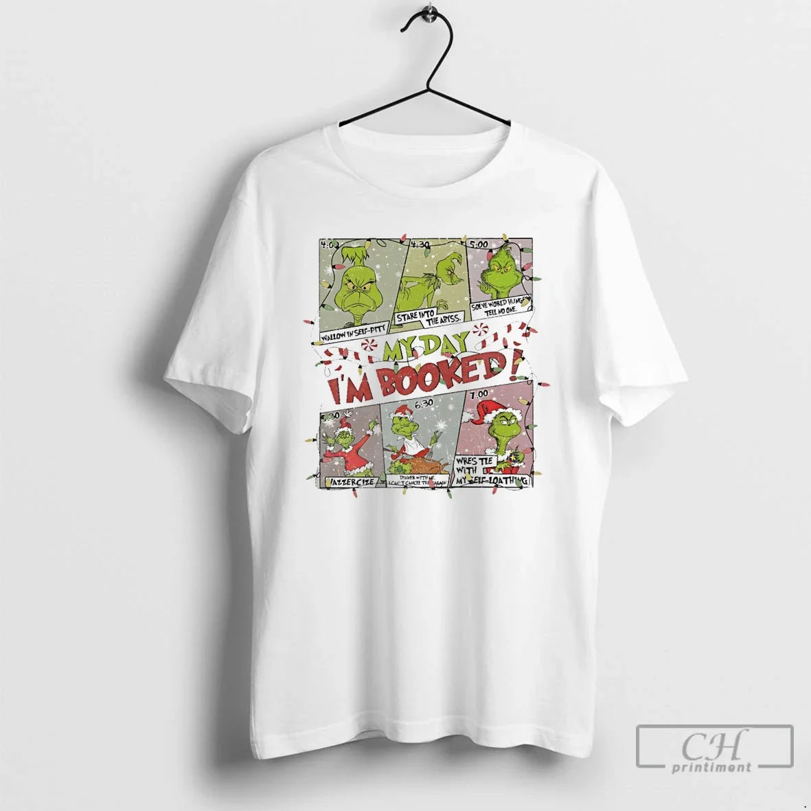 Classic Grinch My Day Im Booked White T-Shirts, Hoodie, Sweatshirt - T-Shirt, Sweatshirt, Hoodie