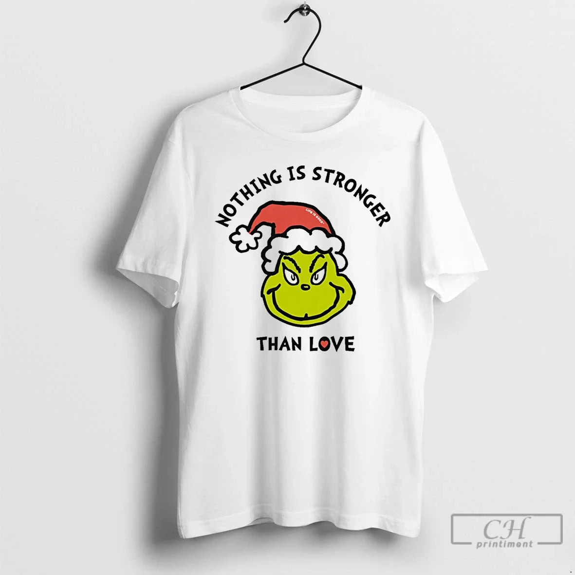 Classic Grinch Nothing Is Stronger Than Love White T-Shirts, Hoodie, Sweatshirt - T-Shirt, Sweatshirt, Hoodie