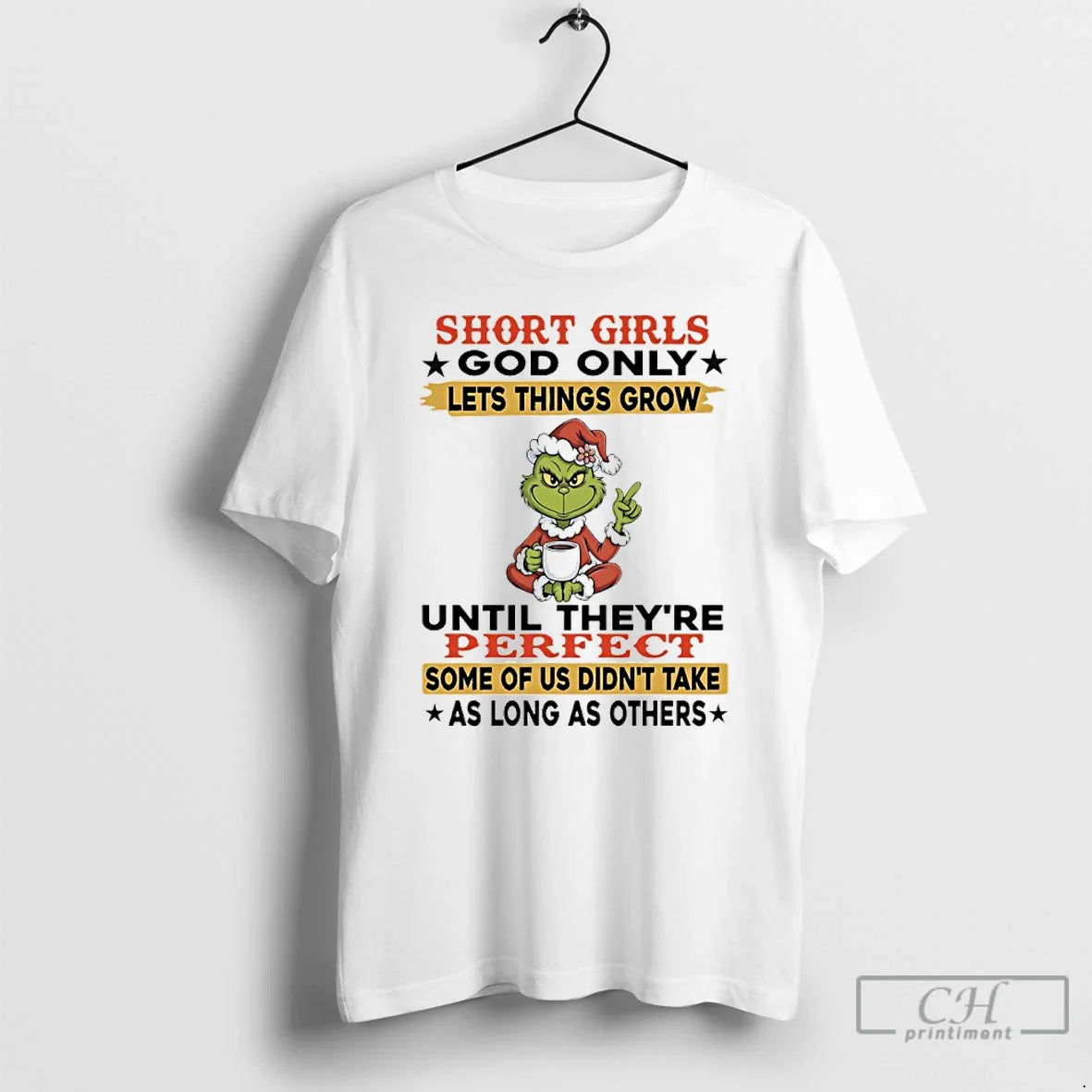 Classic Grinch Short God Only Lets Things Grow Until Theyre Perfect Some Us T-Shirts, Hoodie, Sweatshirt - T-Shirt, Sweatshirt, Hoodie