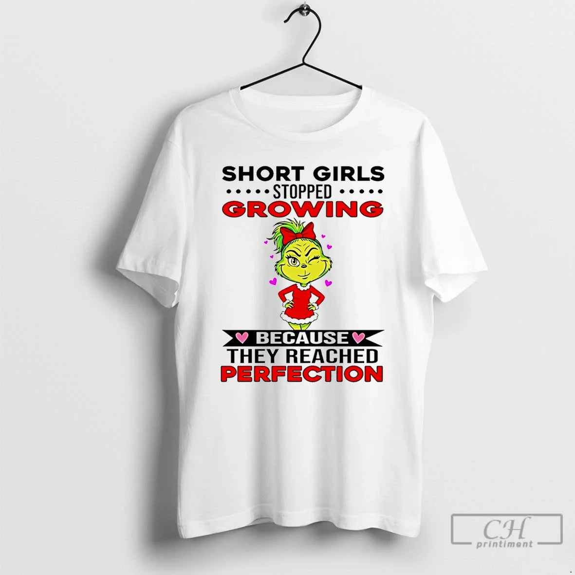 Classic Grinch Short Stopped Growing Because They Reached Perfection T-Shirts, Hoodie, Sweatshirt - T-Shirt, Sweatshirt, Hoodie