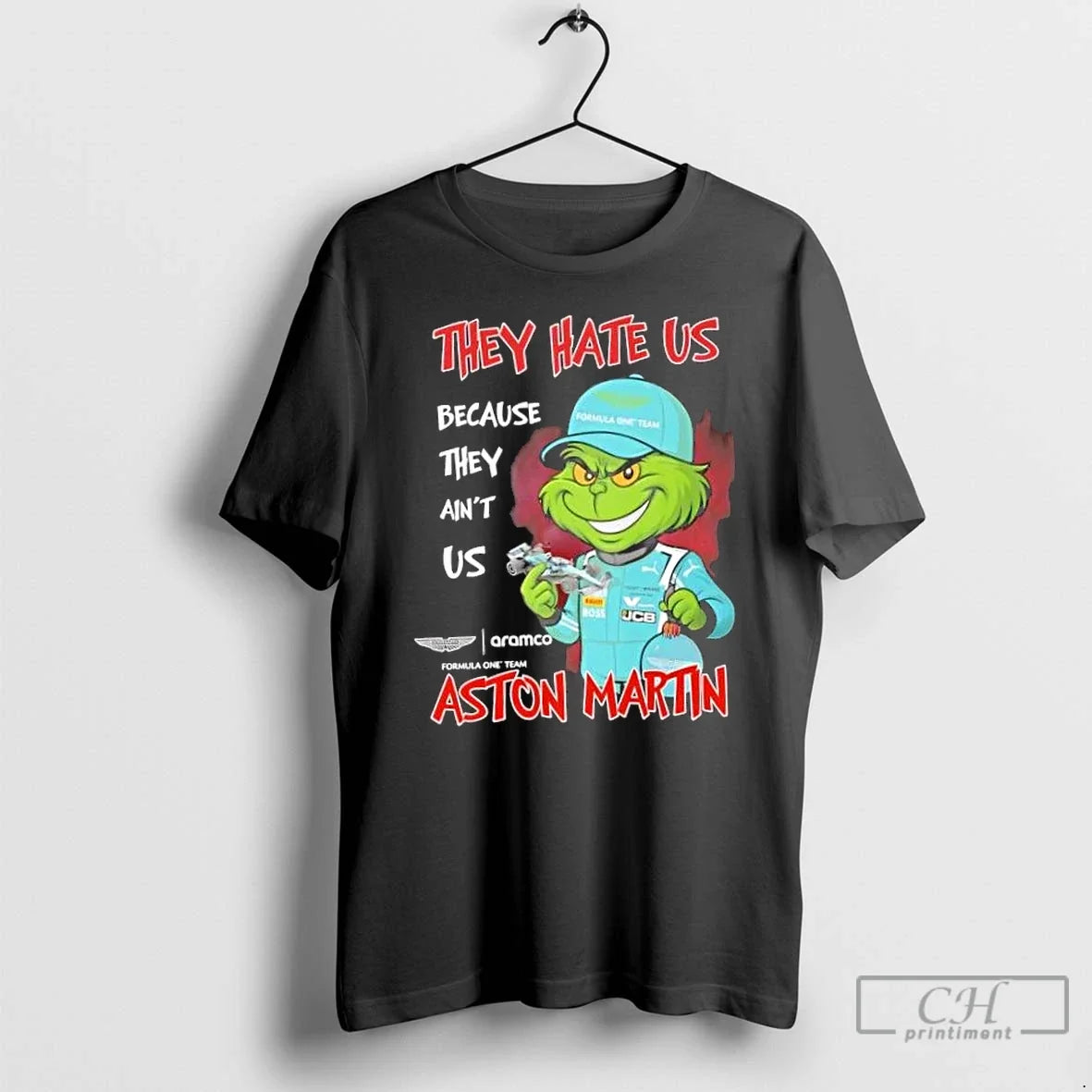 Classic Grinch They Hate Us Because They Aint Aston Martin Formula One Team T-Shirts, Hoodie, Sweatshirt - T-Shirt, Sweatshirt, Hoodie