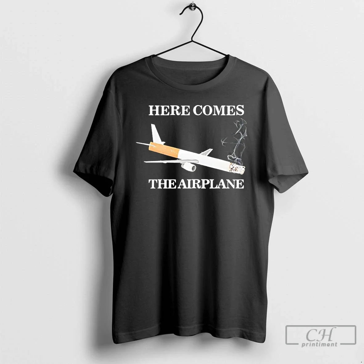 Classic Here Comes Airplane Cigarette Meme T-Shirts, Hoodie, Sweatshirt - T-Shirt, Sweatshirt, Hoodie