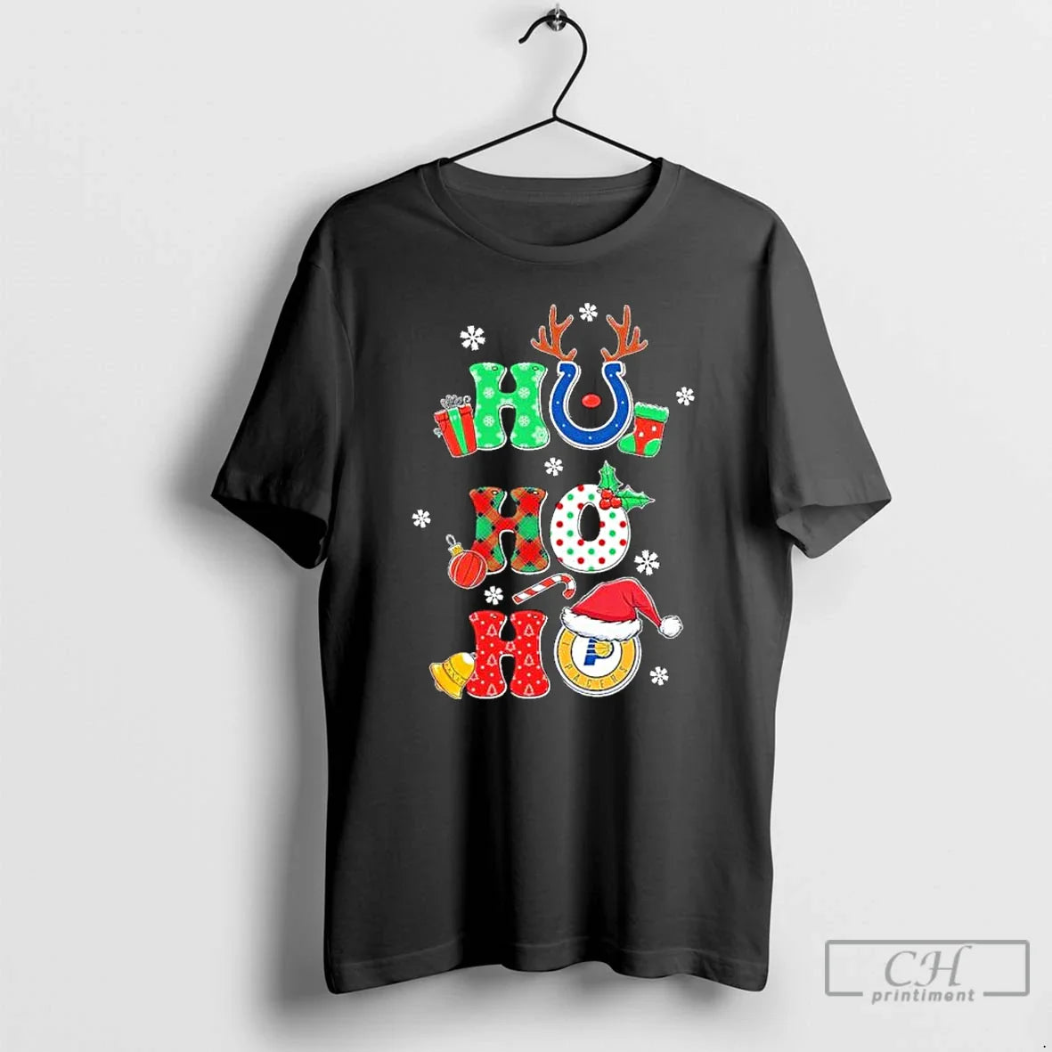 Classic Ho Ho Ho Indiana Sports Teams Logo T-Shirts, Hoodie, Sweatshirt - T-Shirt, Sweatshirt, Hoodie