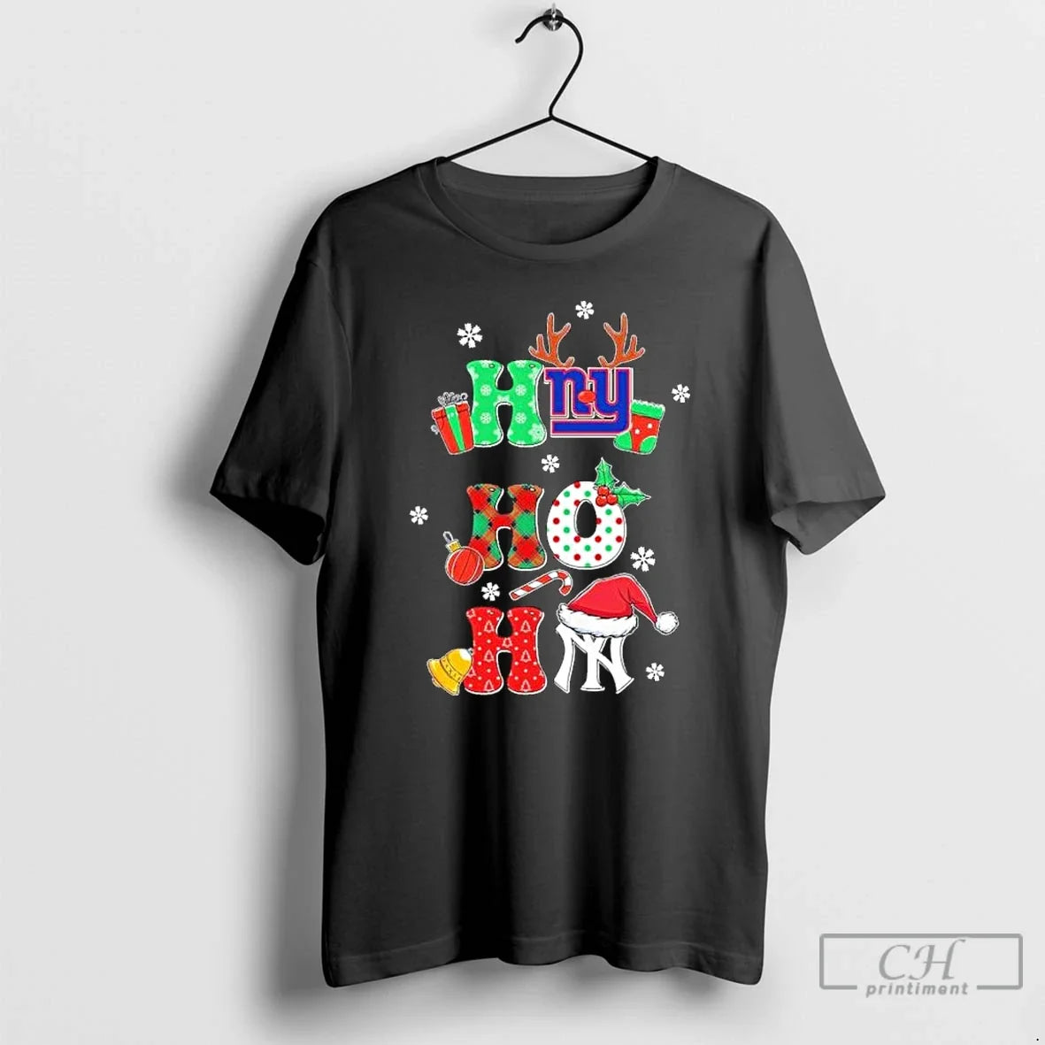 Classic Ho Ho Ho New York Sports Teams Logo T-Shirts, Hoodie, Sweatshirt - T-Shirt, Sweatshirt, Hoodie