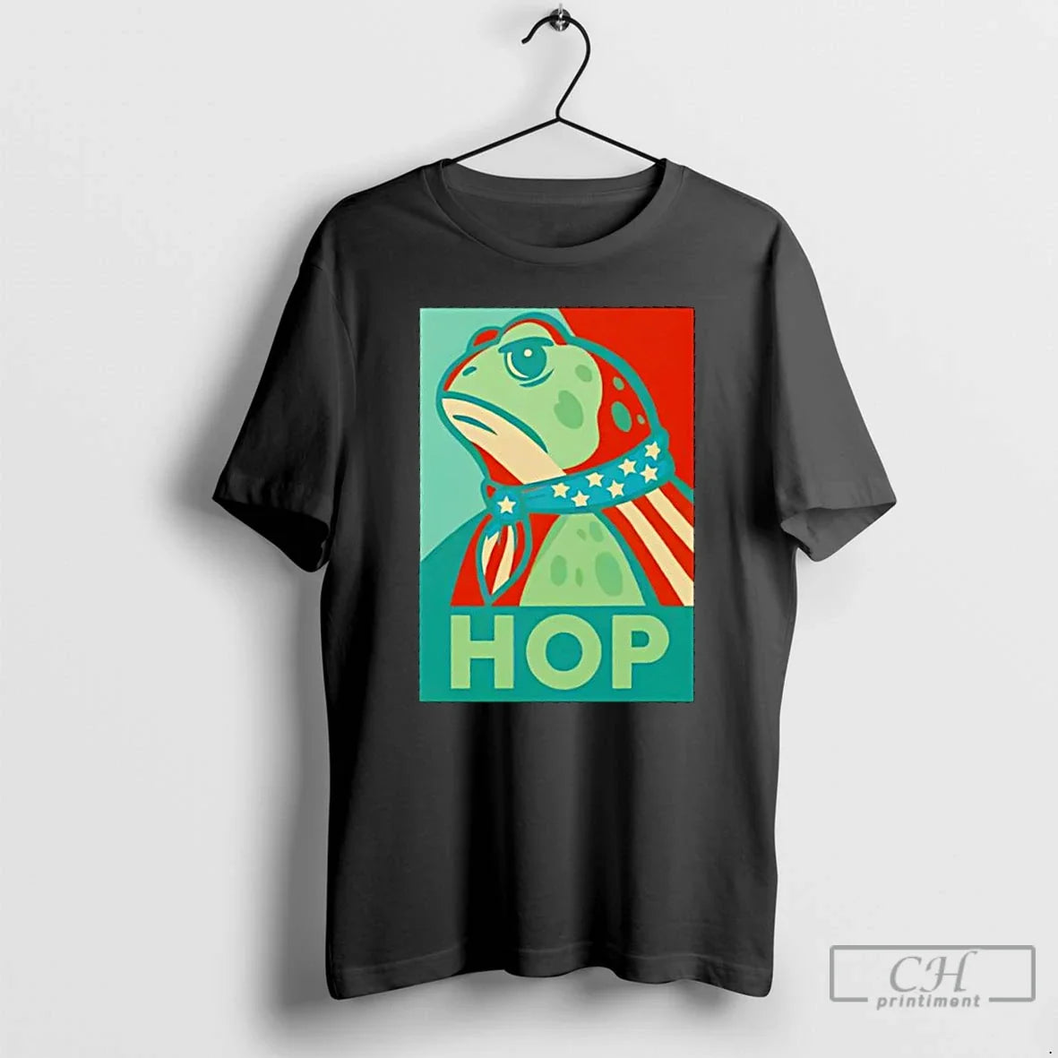 Classic Hop Portland Frog Wearing American Flag T-Shirts, Hoodie, Sweatshirt - T-Shirt, Sweatshirt, Hoodie