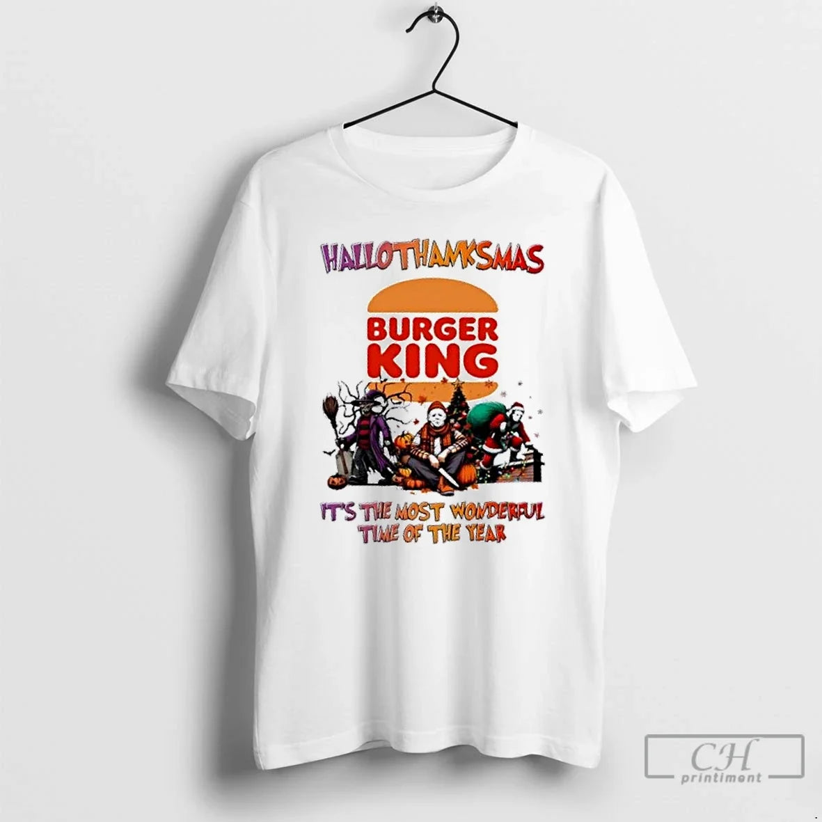 Classic Horror Movies Halloween X Burger King Most Time Year T-Shirts, Hoodie, Sweatshirt - T-Shirt, Sweatshirt, Hoodie